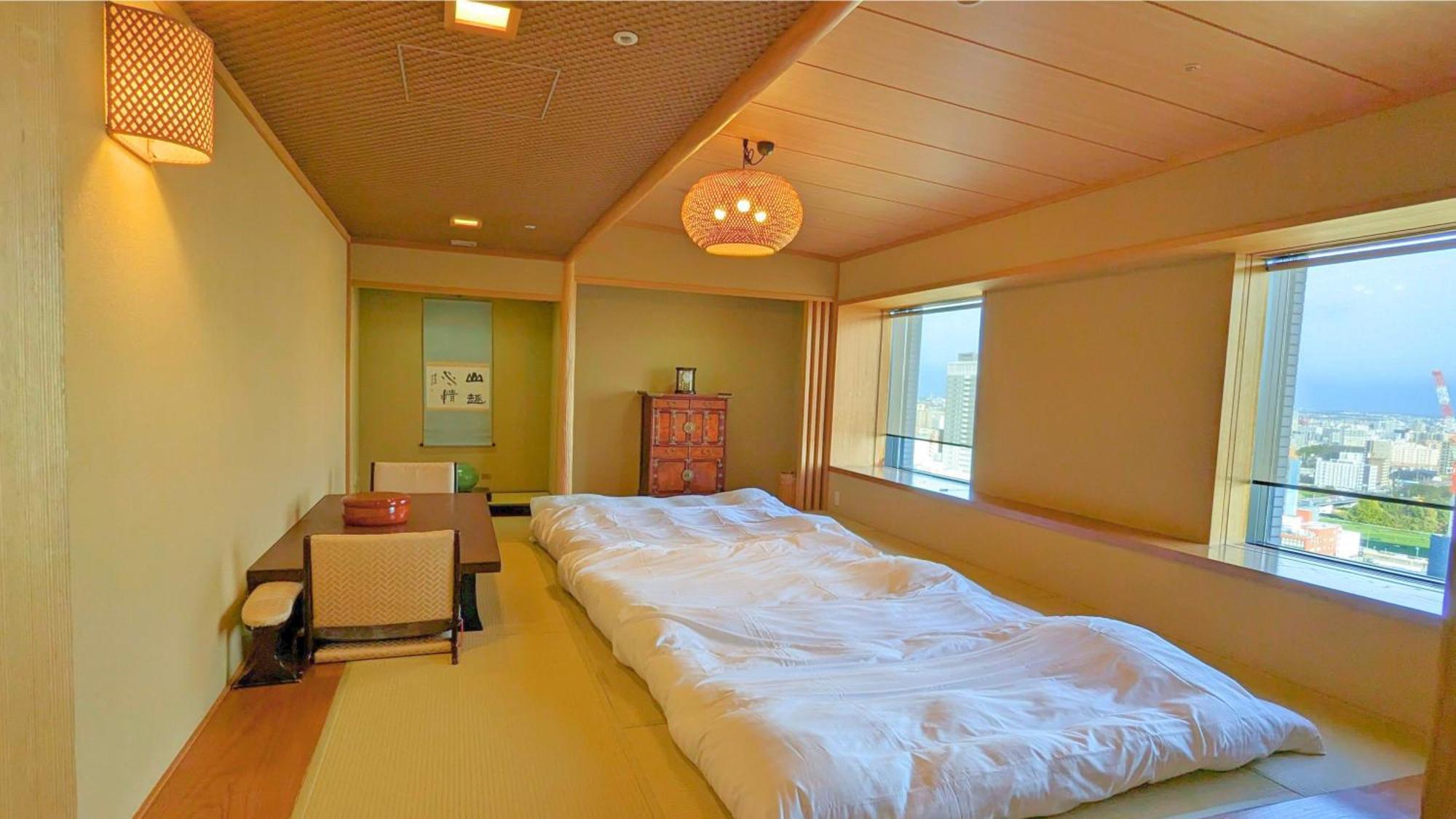 Premier Hotel Nakajima Park Sapporo Luaran gambar A futon room